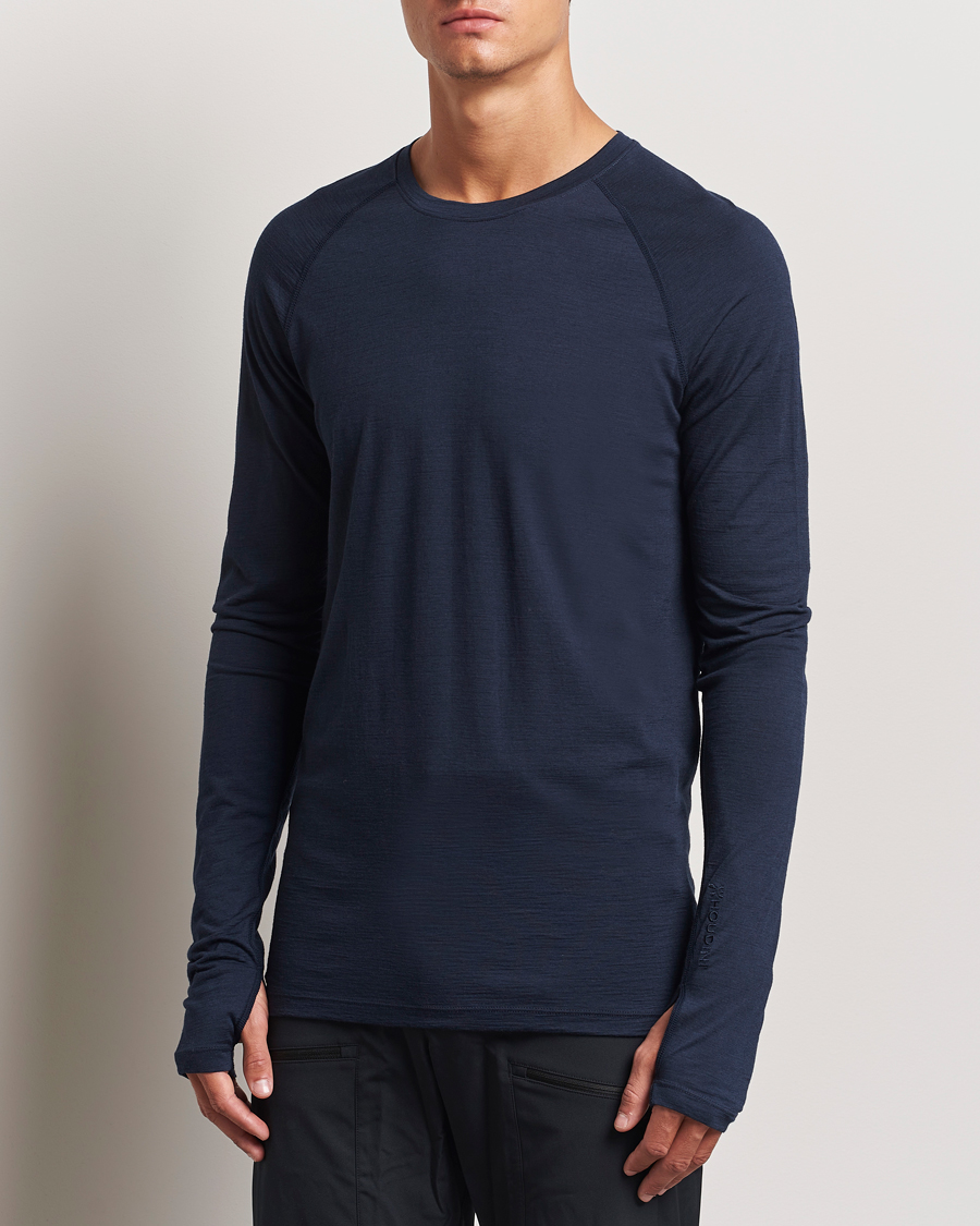 Mies |  | Houdini | Desoli Merino Light Crew Blue Illusion