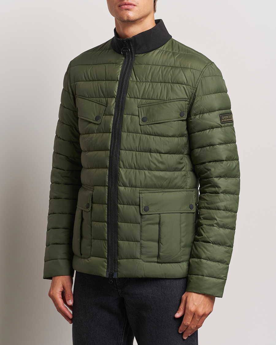 Mies |  | Barbour International | Re-Ariel Quilted Puffer Jacket Sage