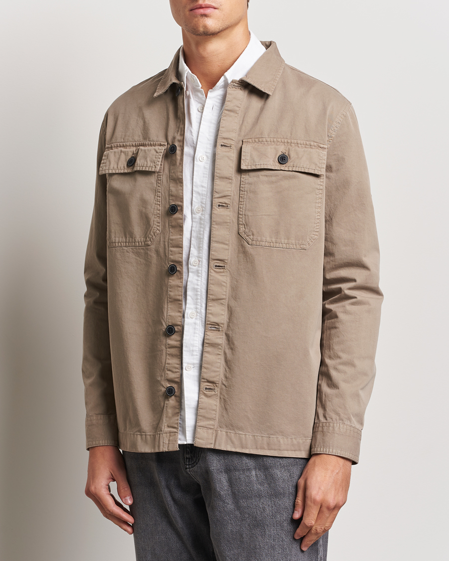 Mies |  | Barbour International | Arlo Cotton Overshirt Brindle