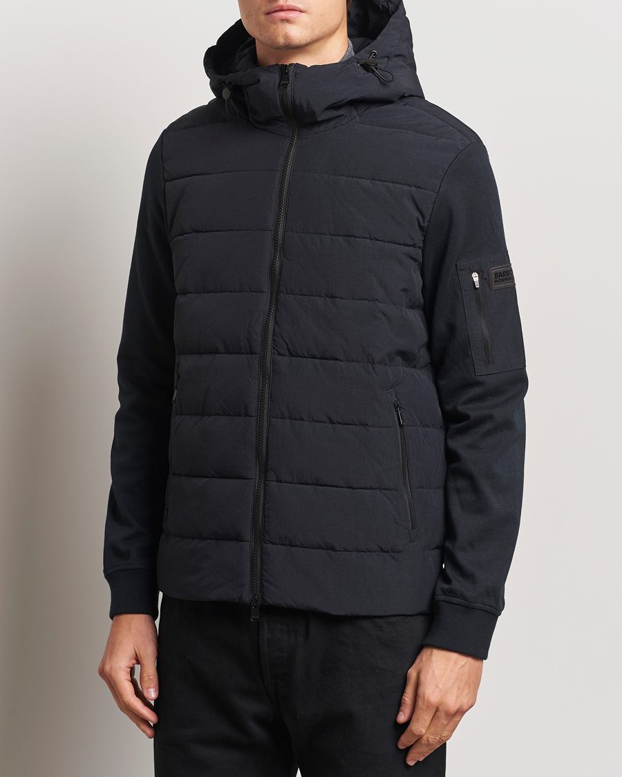 Mies |  | Barbour International | Stanley Hooded Quilted Sweat Black