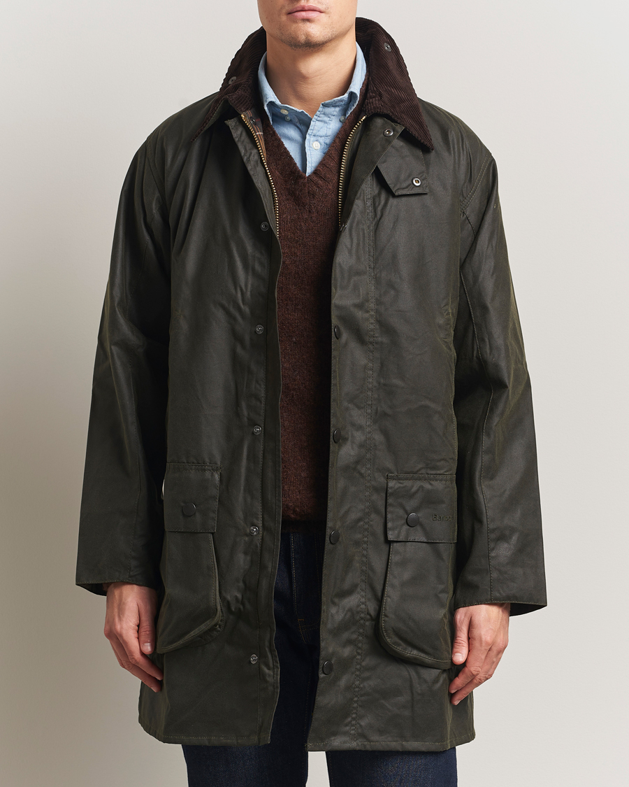 Mies | Takit | Barbour Lifestyle | Border Wax Coat Archive Olive