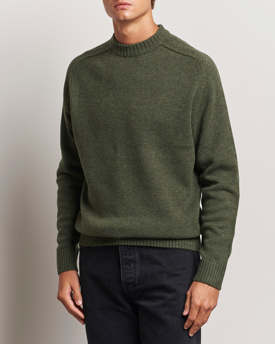 Mies |  | Barbour Lifestyle | Grangetown Lambswool Crewneck Olive