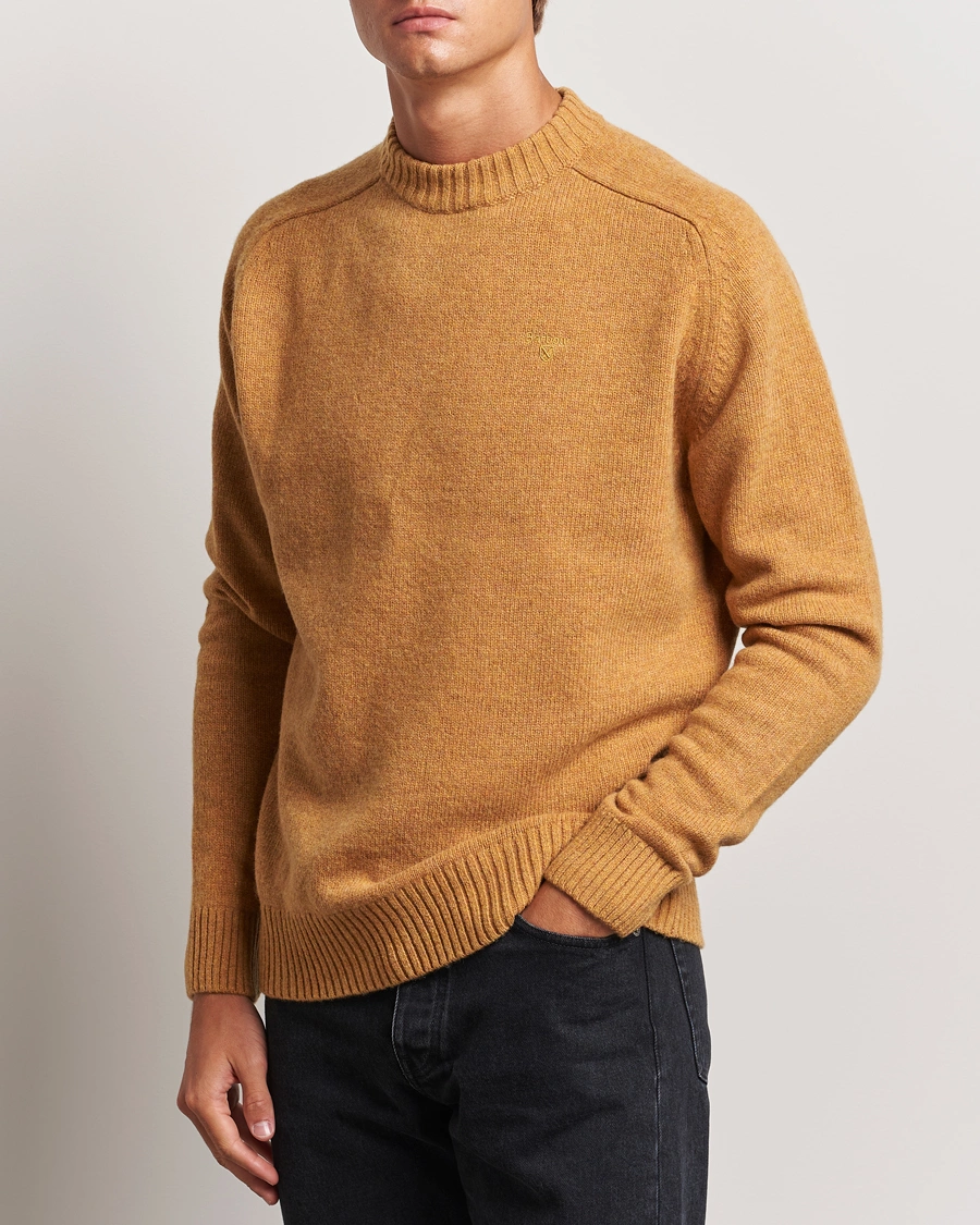 Mies |  | Barbour Lifestyle | Grangetown Lambswool Crewneck Harvest Gold