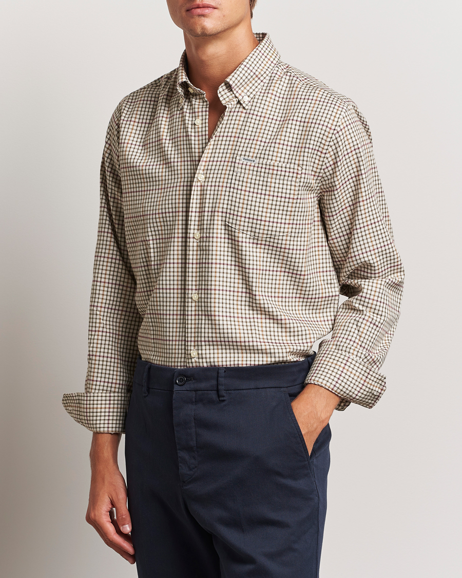 Mies |  | Barbour Lifestyle | Henderson Regular Thermo Weave Shirt Ecru