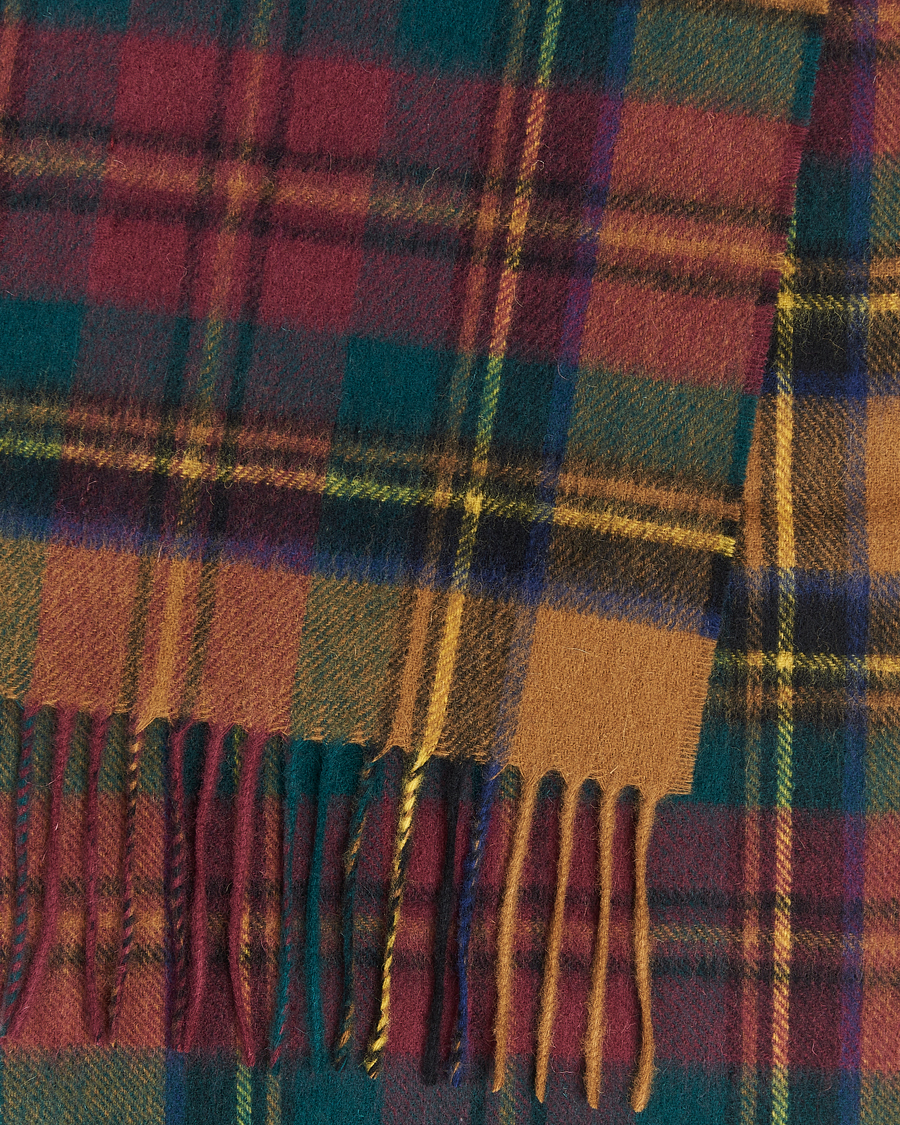 Mies |  | Barbour Lifestyle | Lambswool/Cashmere New Check Tartan Harvest Gold