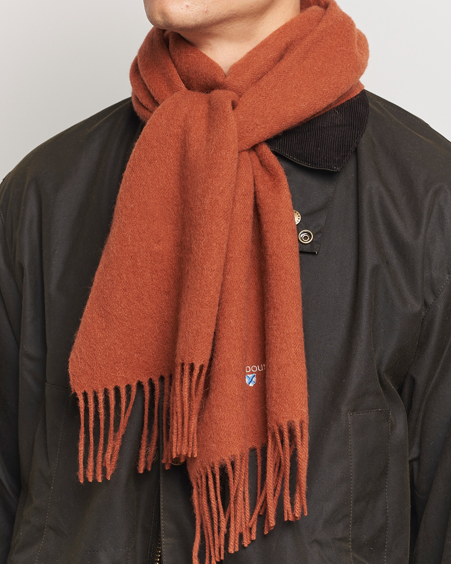 Mies |  | Barbour Lifestyle | Plain Lambswool Scarf Dark Ginger