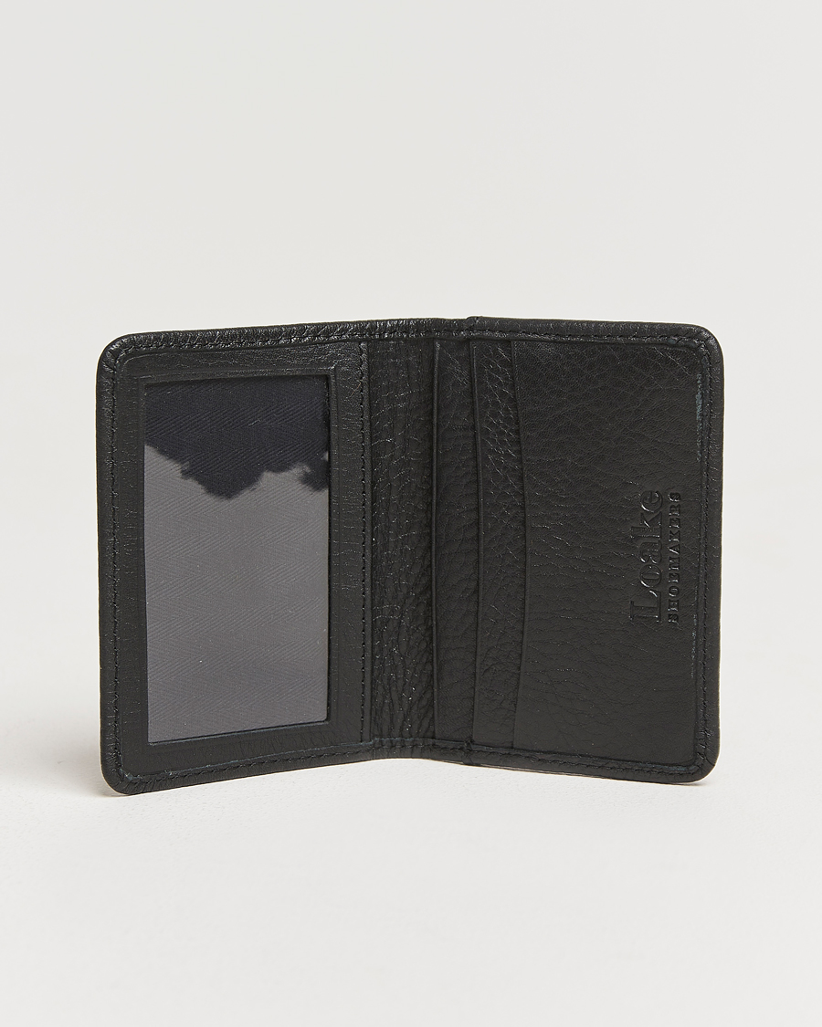 Mies |  | Loake 1880 | Fenchurch Grained Leather Card Holder Black