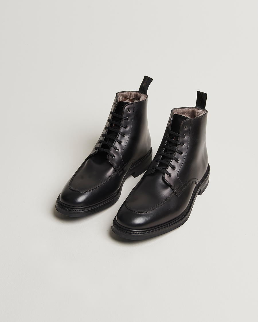 Mies |  | Loake 1880 | Gisbourne Shearling Leather Boot Black