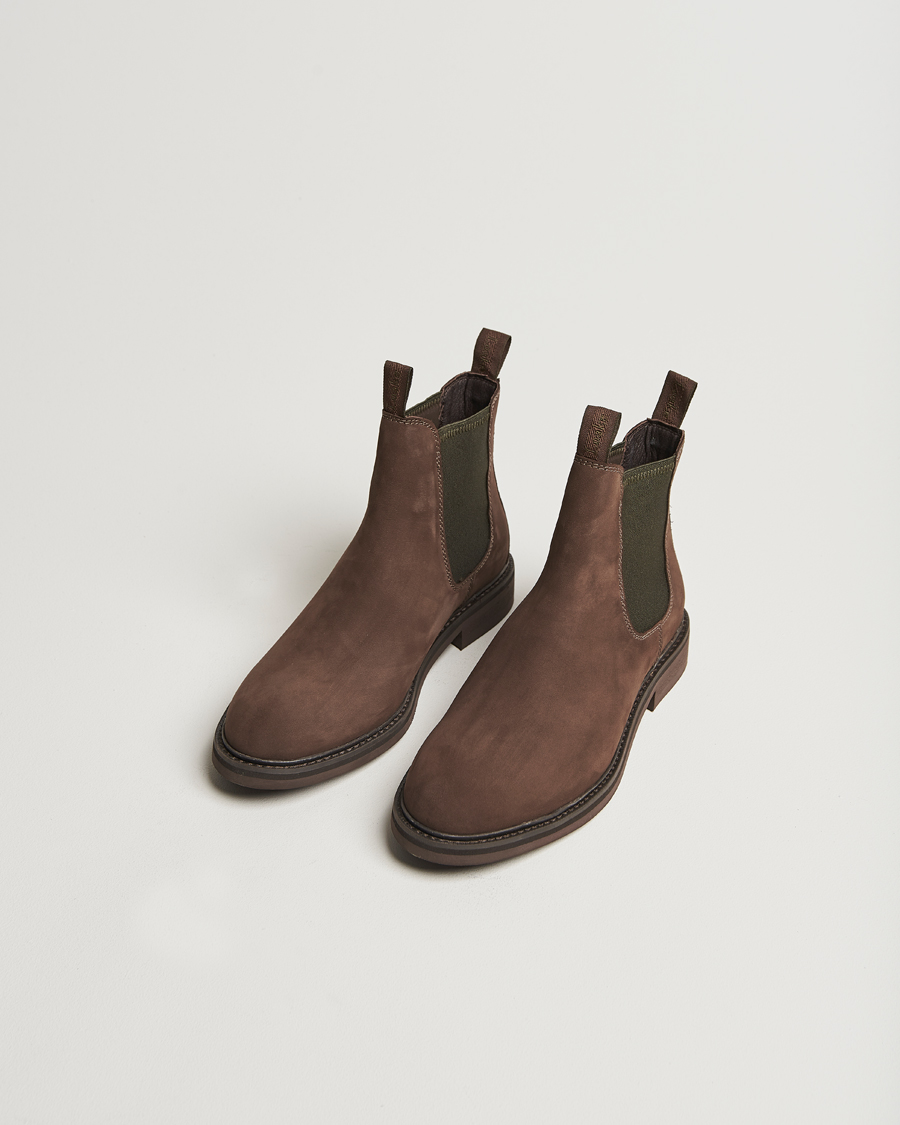 Mies |  | Loake 1880 | Ducksworth Waterproof Chelsea Boot Brown Nubuck