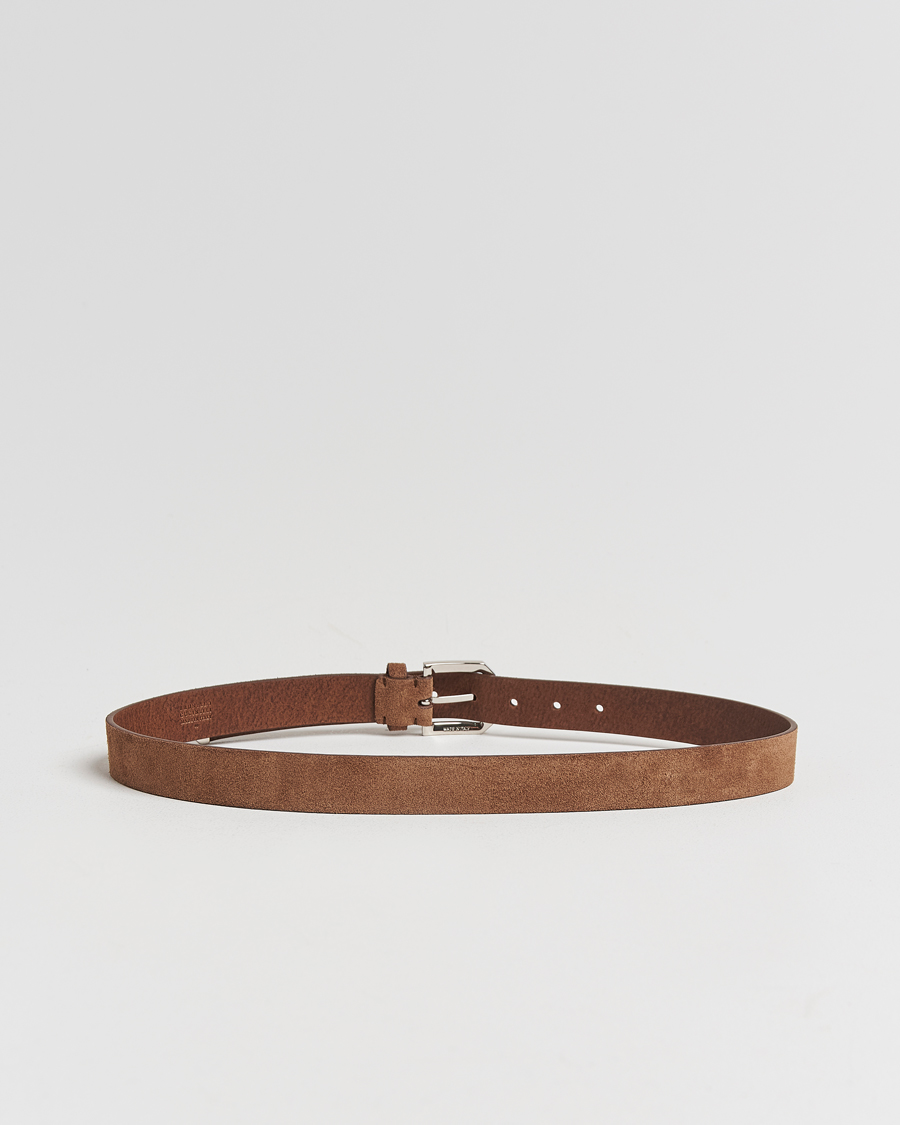 Mies |  | Brunello Cucinelli | Suede Belt Brown