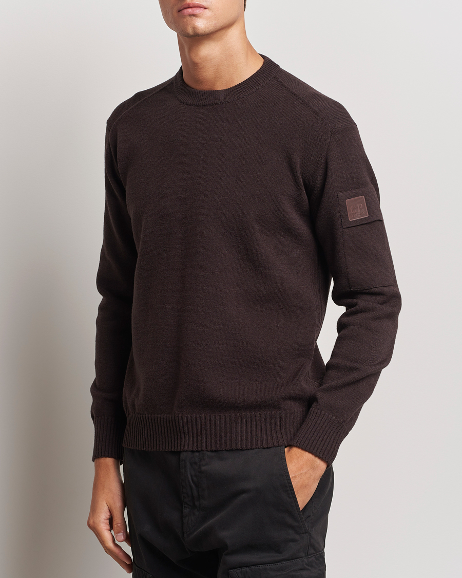 Mies | Neuleet | C.P. Company | Metropolis Knitted Crew Neck Brown