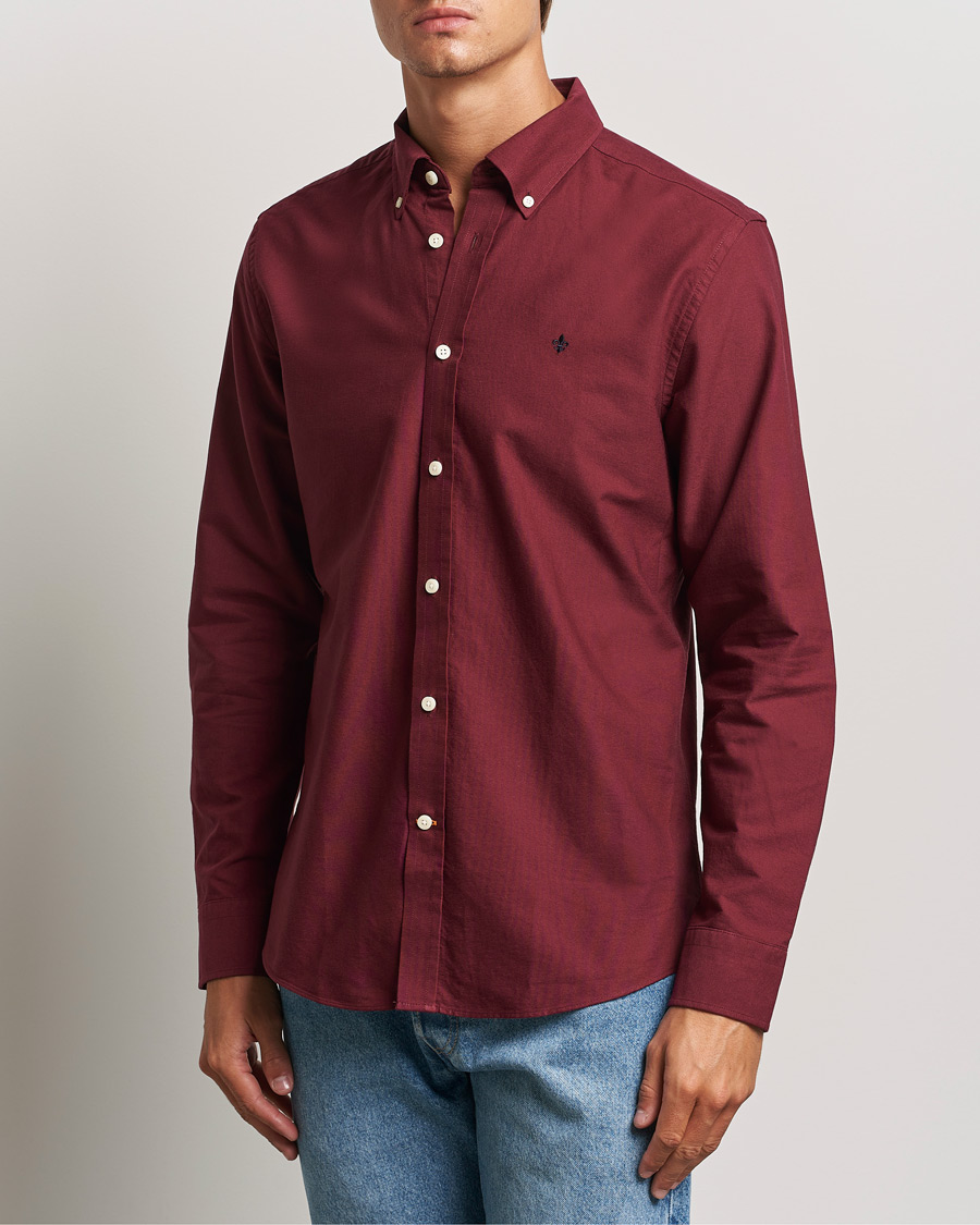 Mies |  | Morris | Douglas Oxford Shirt Wine Red