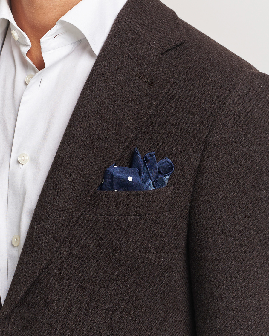 Mies | Taskuliinat | Morris | Dot Pocket Square Navy