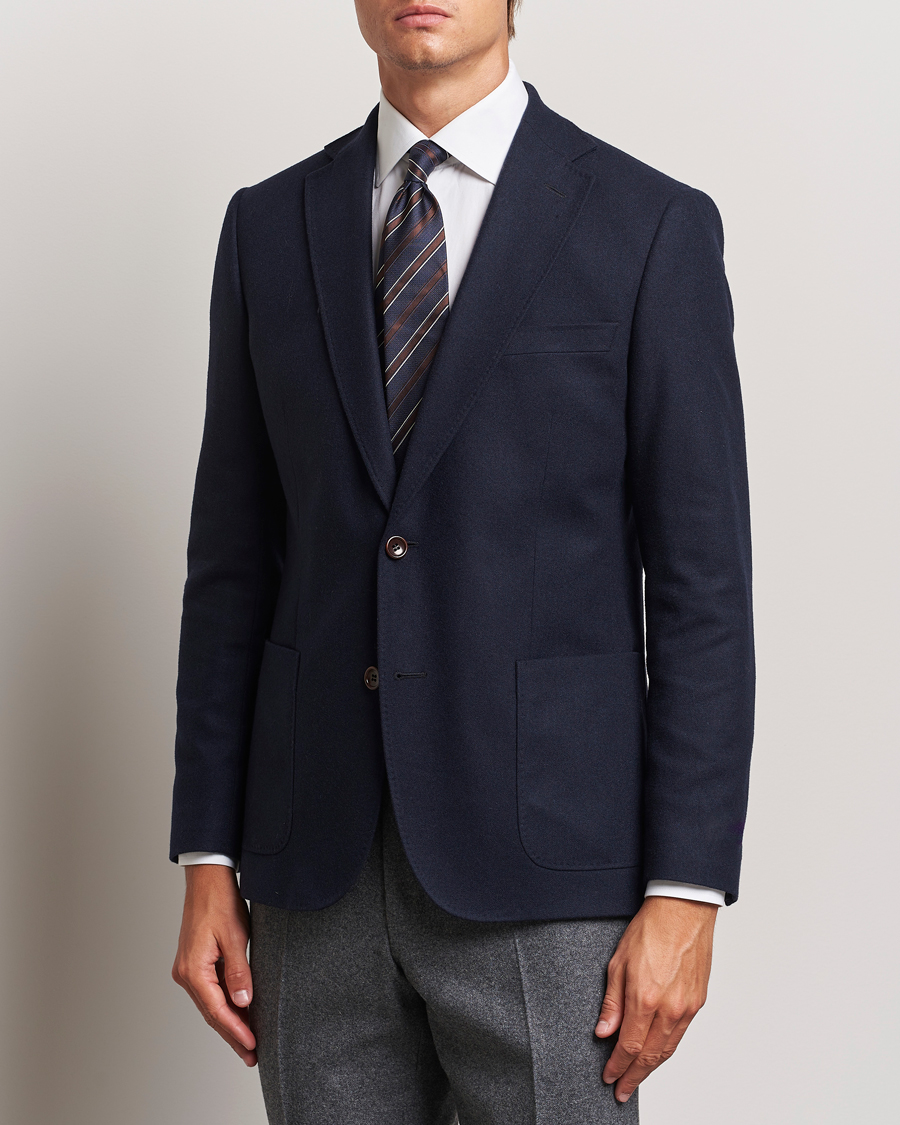 Mies |  | Morris | Flannel Wool Blazer Navy