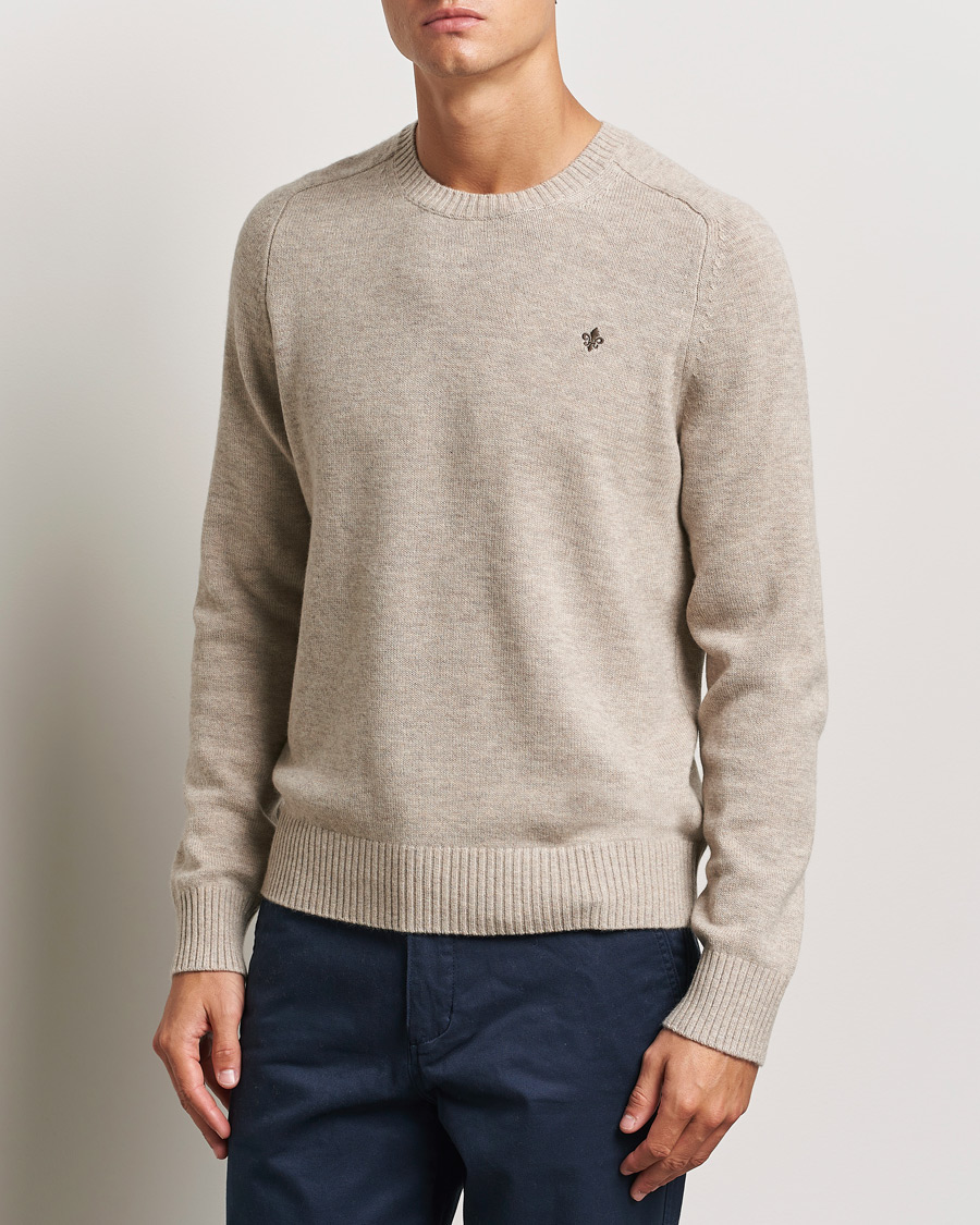 Mies |  | Morris | Hertford Merino Crew Neck Khaki