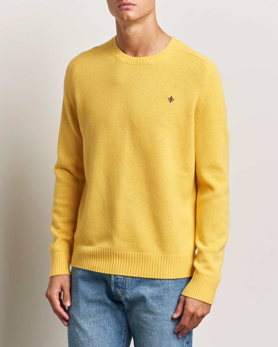 Mies |  | Morris | Hertford Merino Crew Neck Yellow