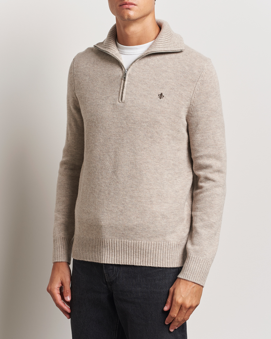 Mies |  | Morris | Hertford Merino Half Zip Khaki