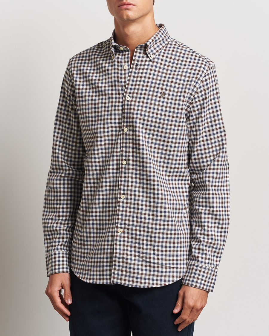 Mies |  | Morris | Watts Check Flannel Shirt Brown