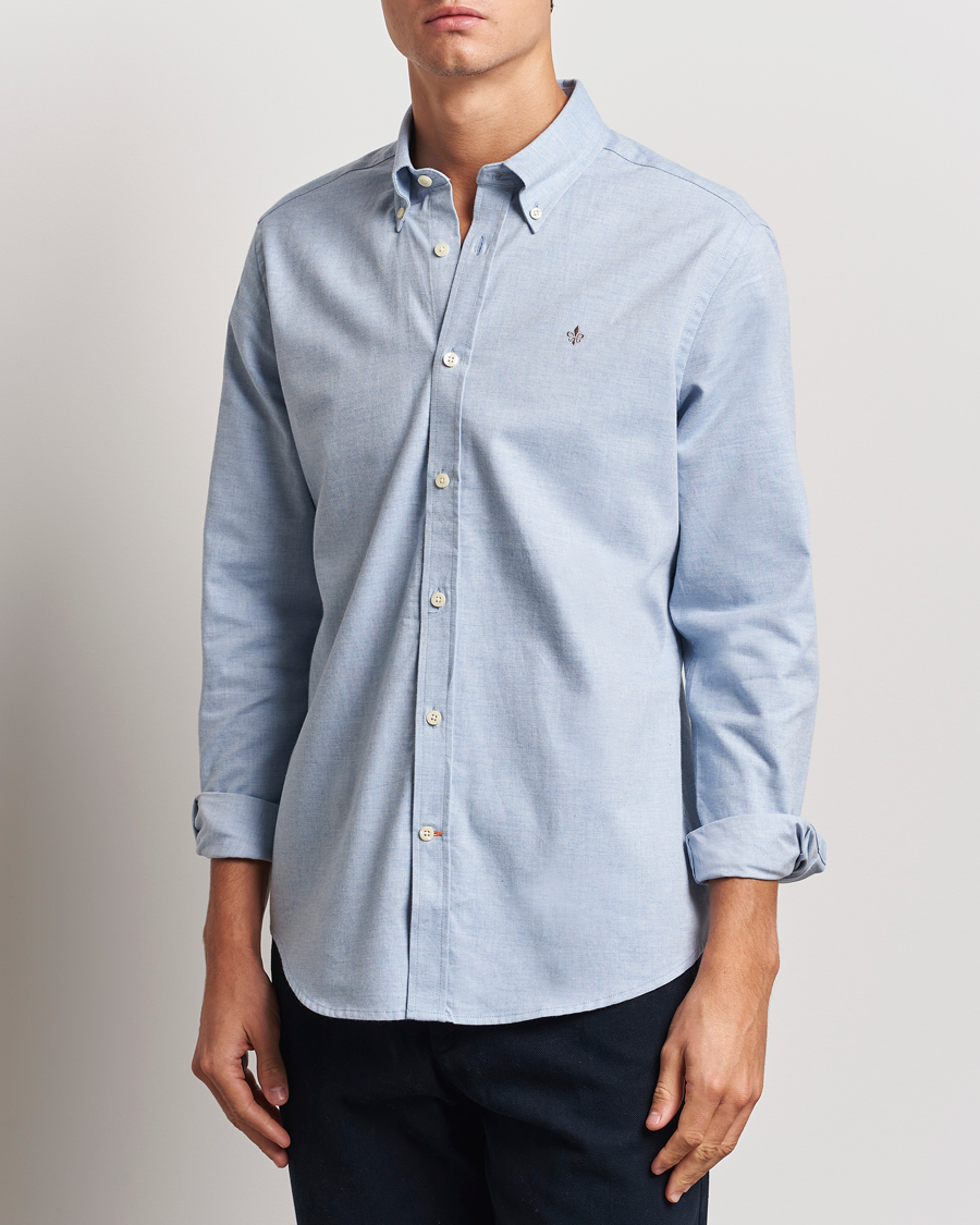 Mies |  | Morris | Watts Flannel Shirt Light Blue