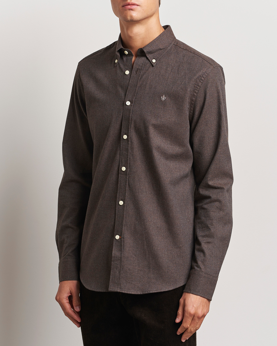 Mies |  | Morris | Watts Flannel Shirt Brown