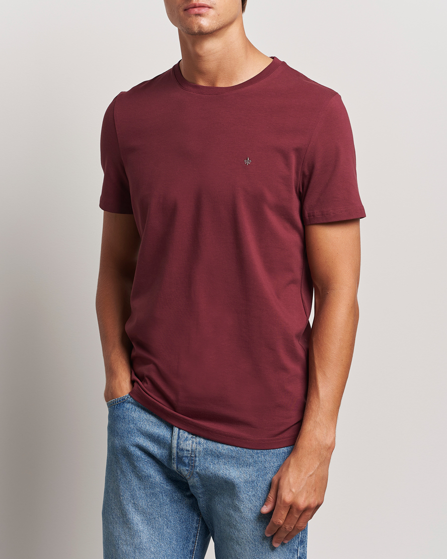 Mies |  | Morris | James Crew Neck Tee Wine Red