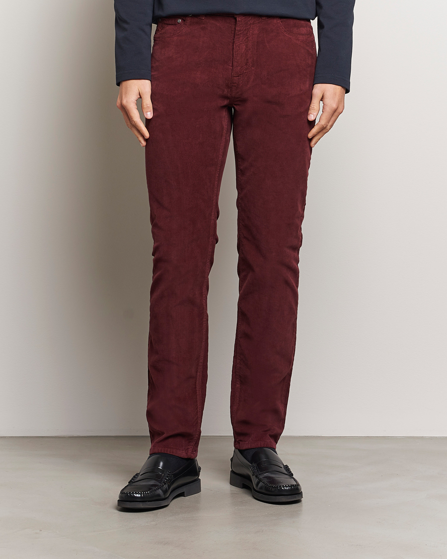 Mies |  | Morris | James Corduroy 5-Pocket Pant Wine Red