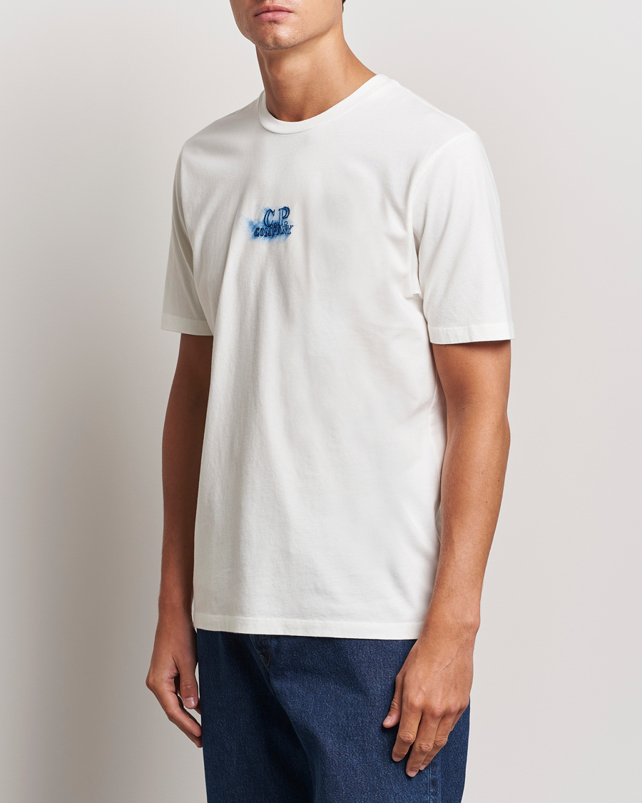 Mies |  | C.P. Company | Hand Printed Jersey T-Shirt White