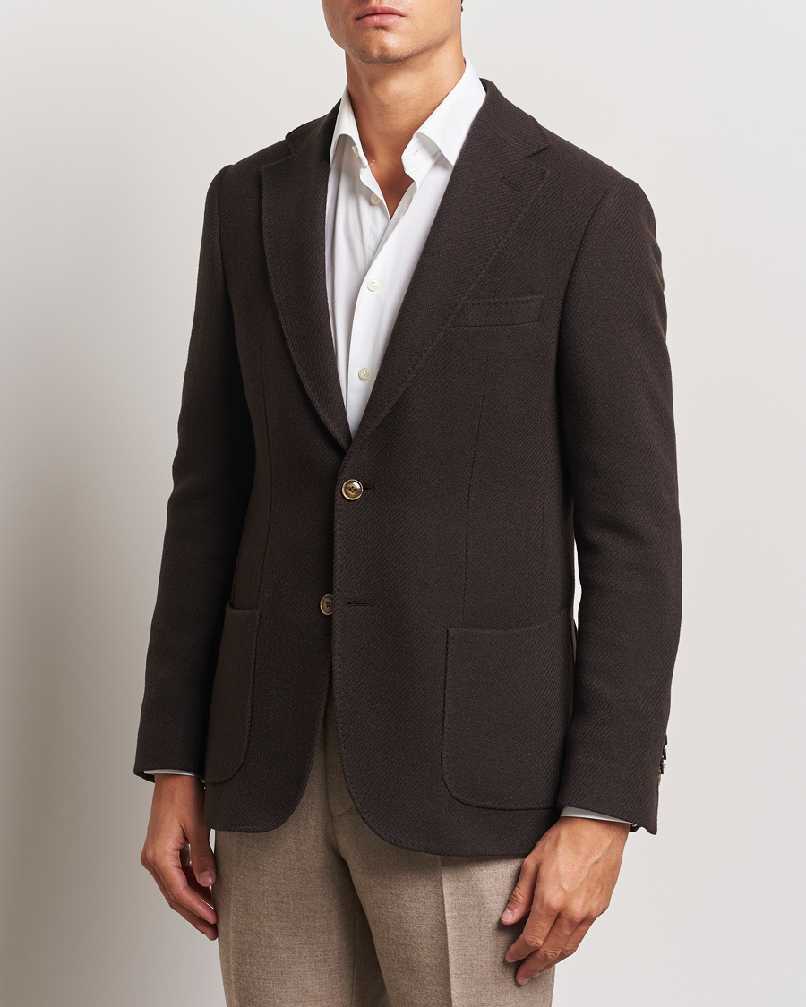 Mies |  | Morris Heritage | Soft Lambswool Blazer Brown