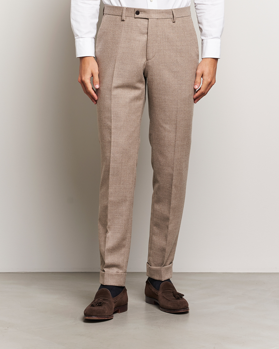 Mies |  | Morris Heritage | Morris Prestige Flannel Trousers Khaki