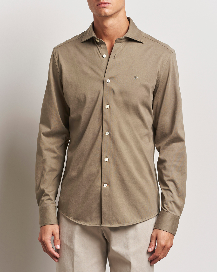 Mies |  | Morris | Dressed Jersey Shirt Olive