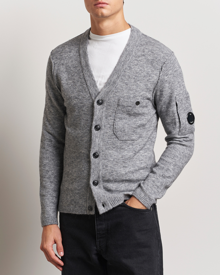 Mies |  | C.P. Company | Alpaca/Wool Cardigan Grey Melange