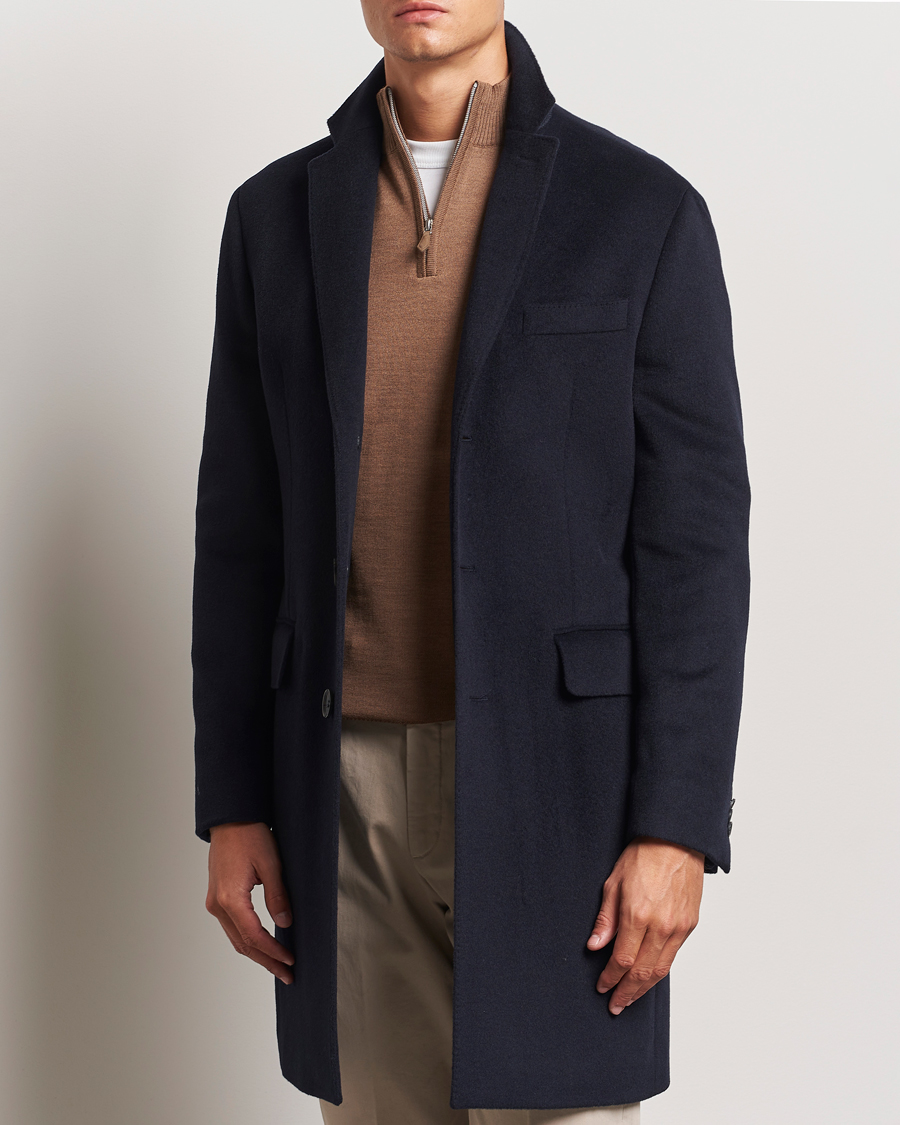 Mies |  | Oscar Jacobson | Sylar Wool/Cashmere Coat Navy