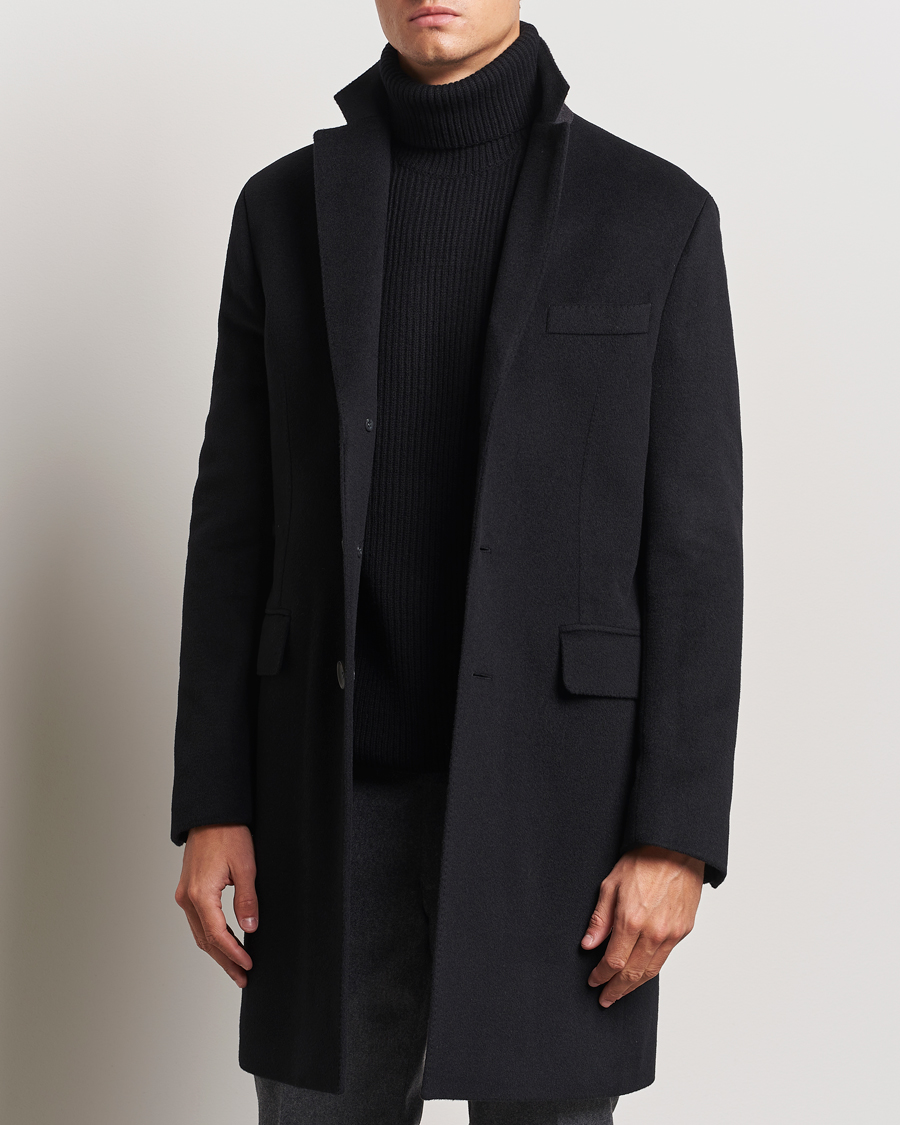 Mies |  | Oscar Jacobson | Syar Wool/Cashmere Coat Black