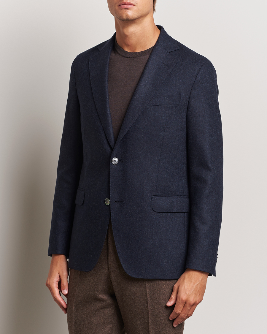 Mies | Business & Beyond - Formal | Oscar Jacobson | Fogerty Flannel Blazer Navy