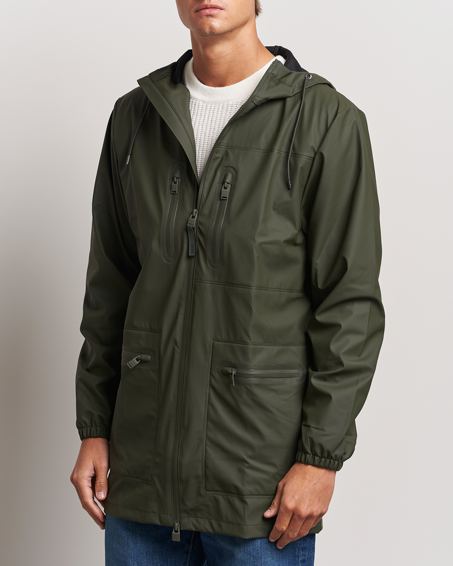 Mies |  | RAINS | Cargo Long Jacket Green