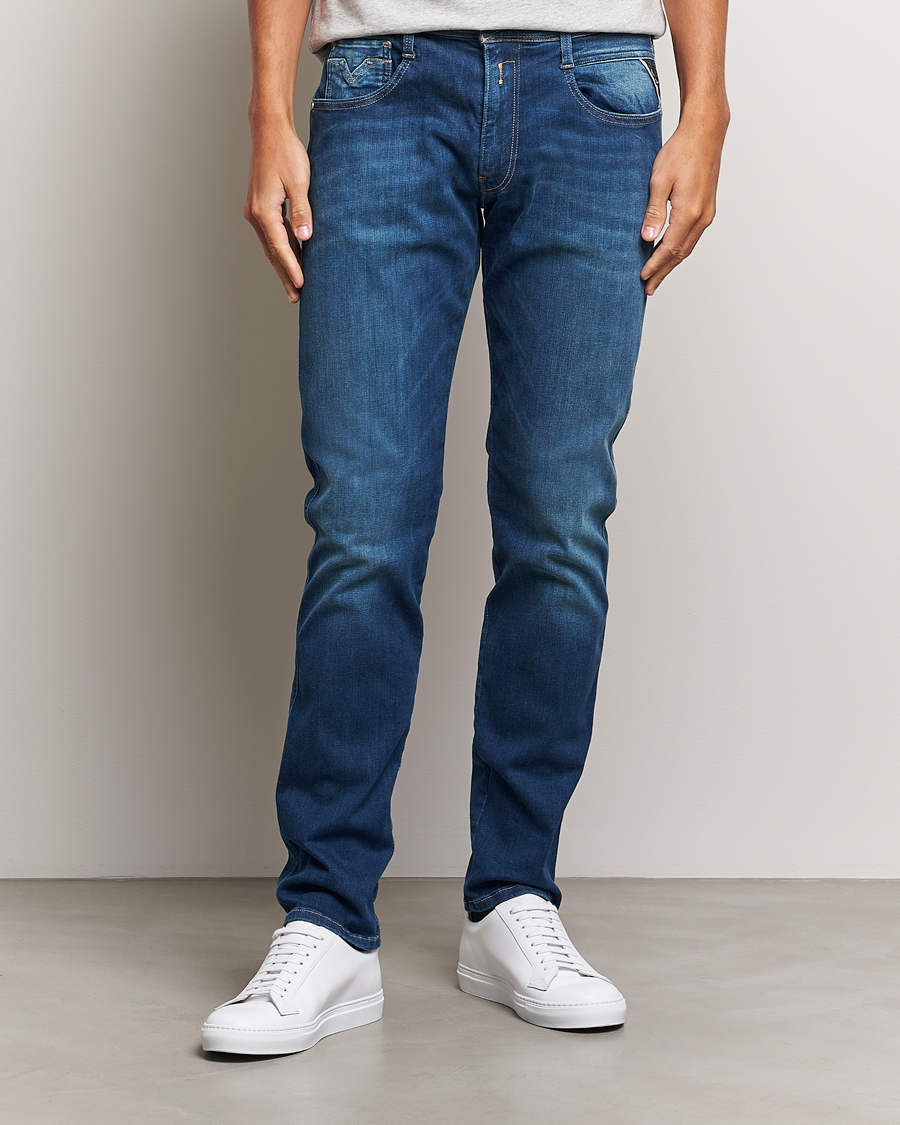 Mies | Uutuudet | Replay | Anbass Hyperflex Eco Plus Jeans Medium Blue