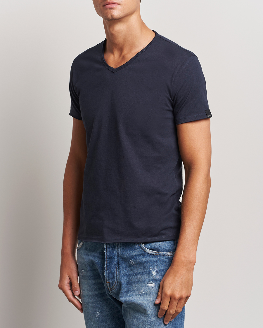 Mies |  | Replay | V-Neck T-Shirt Night Blue