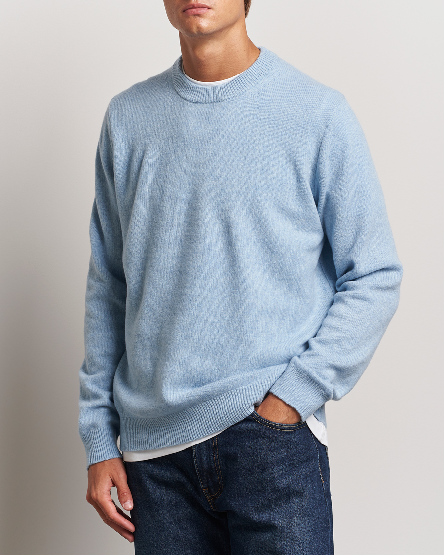 Mies |  | Samsøe Samsøe | Isak Knitted Crew Neck Subdued Blue