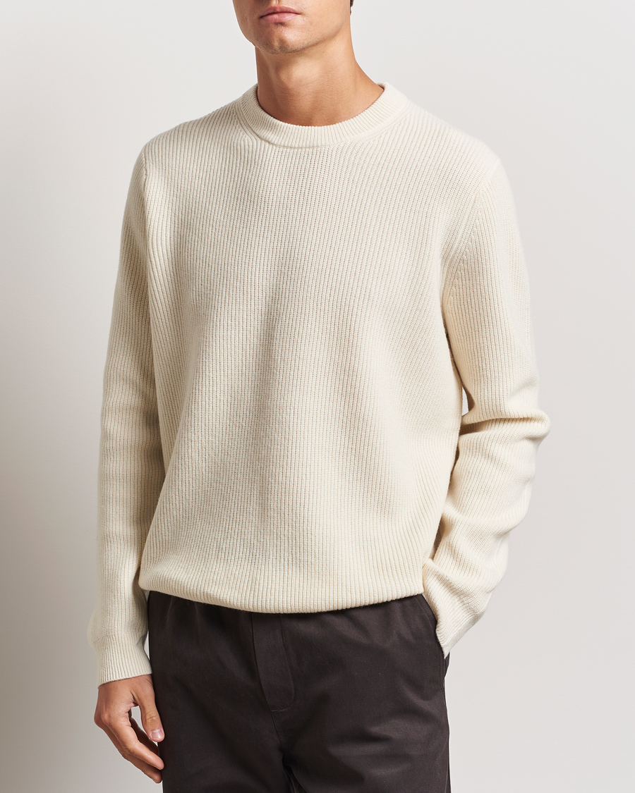 Mies |  | Samsøe Samsøe | Isaks Knitted Crew Neck Clear Cream