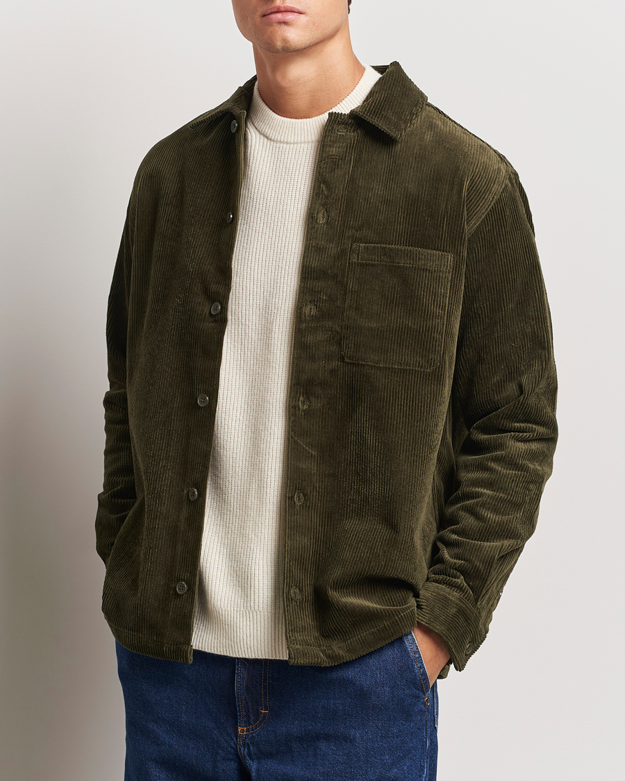 Mies |  | Samsøe Samsøe | Damon Corduroy Overshirt Forest Night