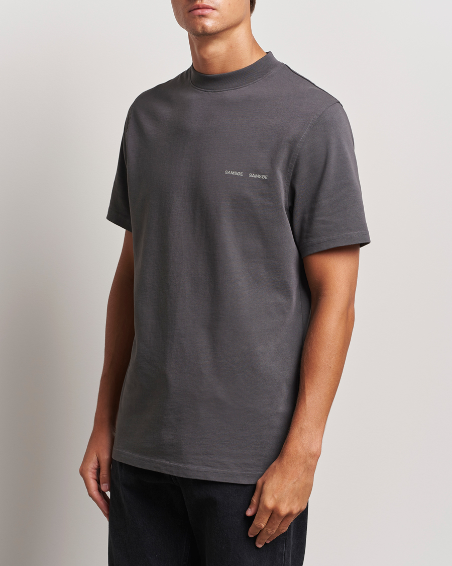 Mies |  | Samsøe Samsøe | Norsbro Organic Cotton T-Shirt Volcanic Ash