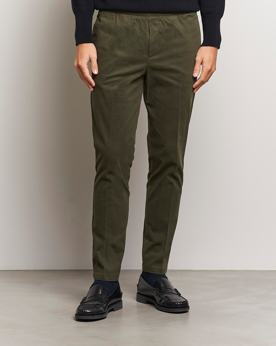 Mies |  | Samsøe Samsøe | Smith Drawstring Trousers Forest Night