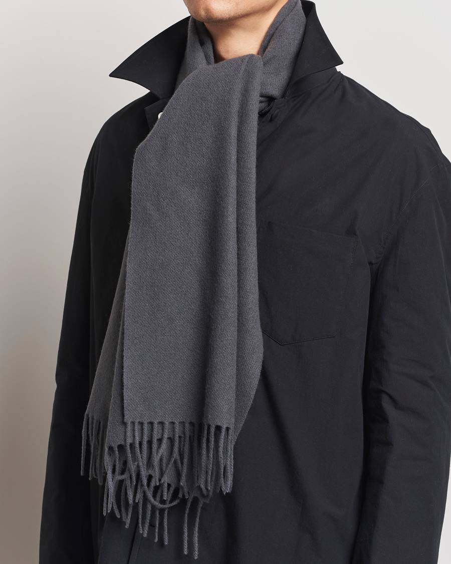 Mies |  | Samsøe Samsøe | Efin Wool Scarf Black Oyster