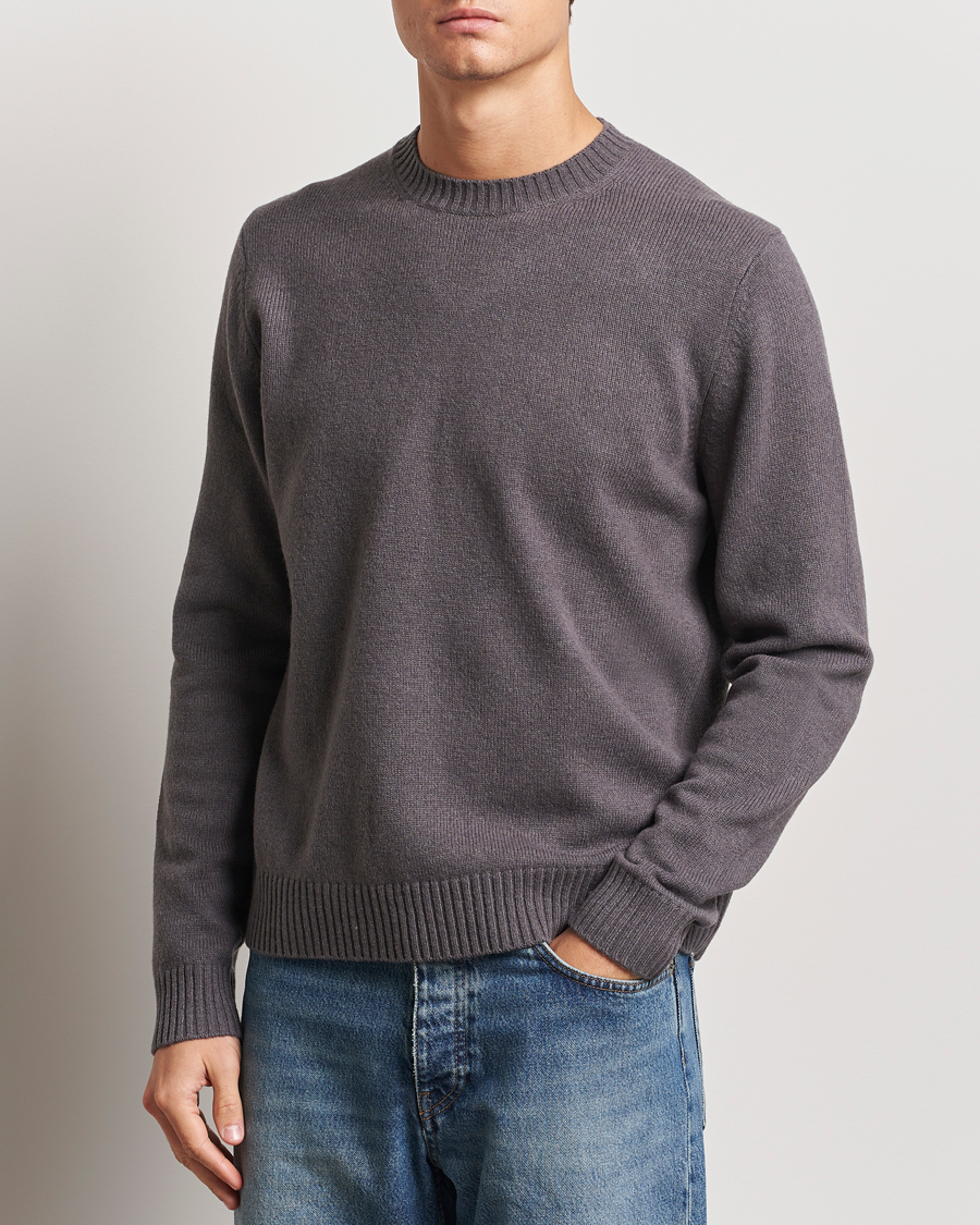 Mies |  | Samsøe Samsøe | Sylli Wool Crew Neck Volcanic Ash