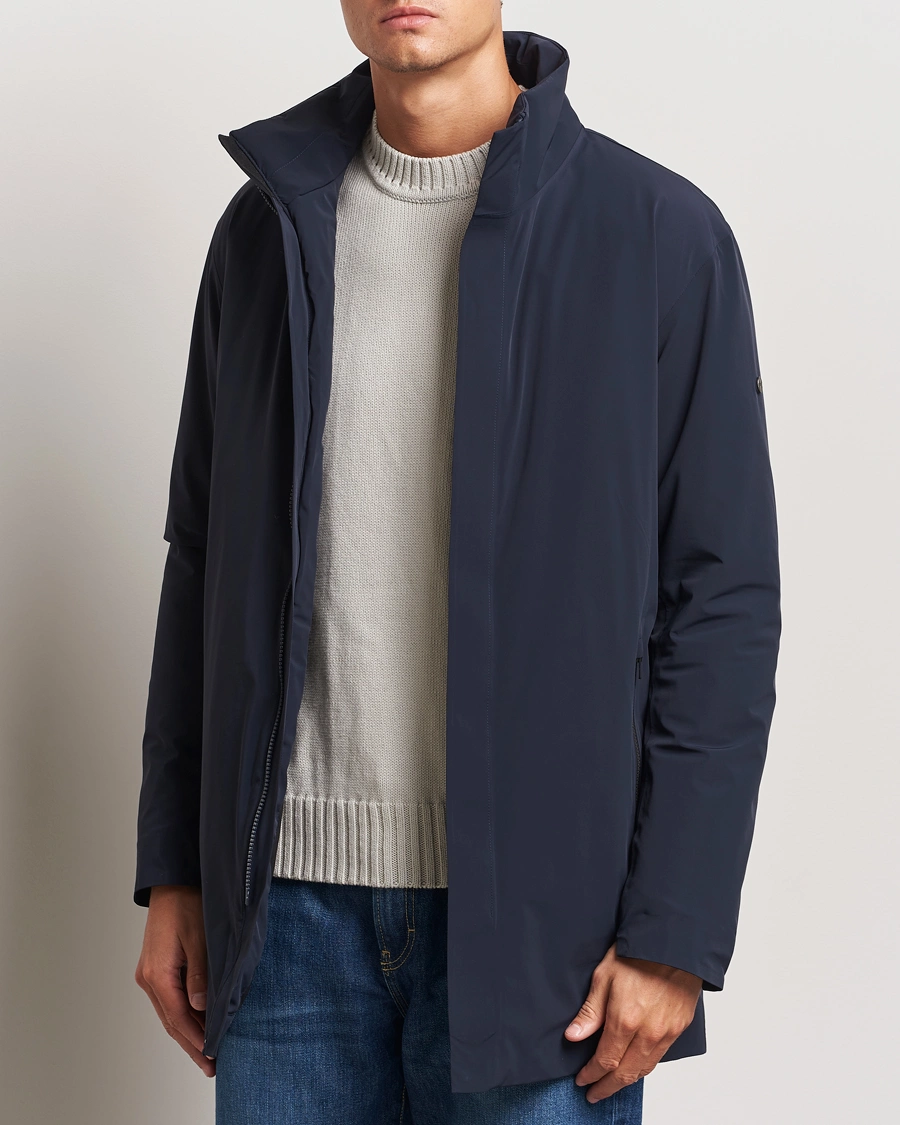 Mies |  | Scandinavian Edition | Town II Waterproof Lightweight Coat Midnight Blue