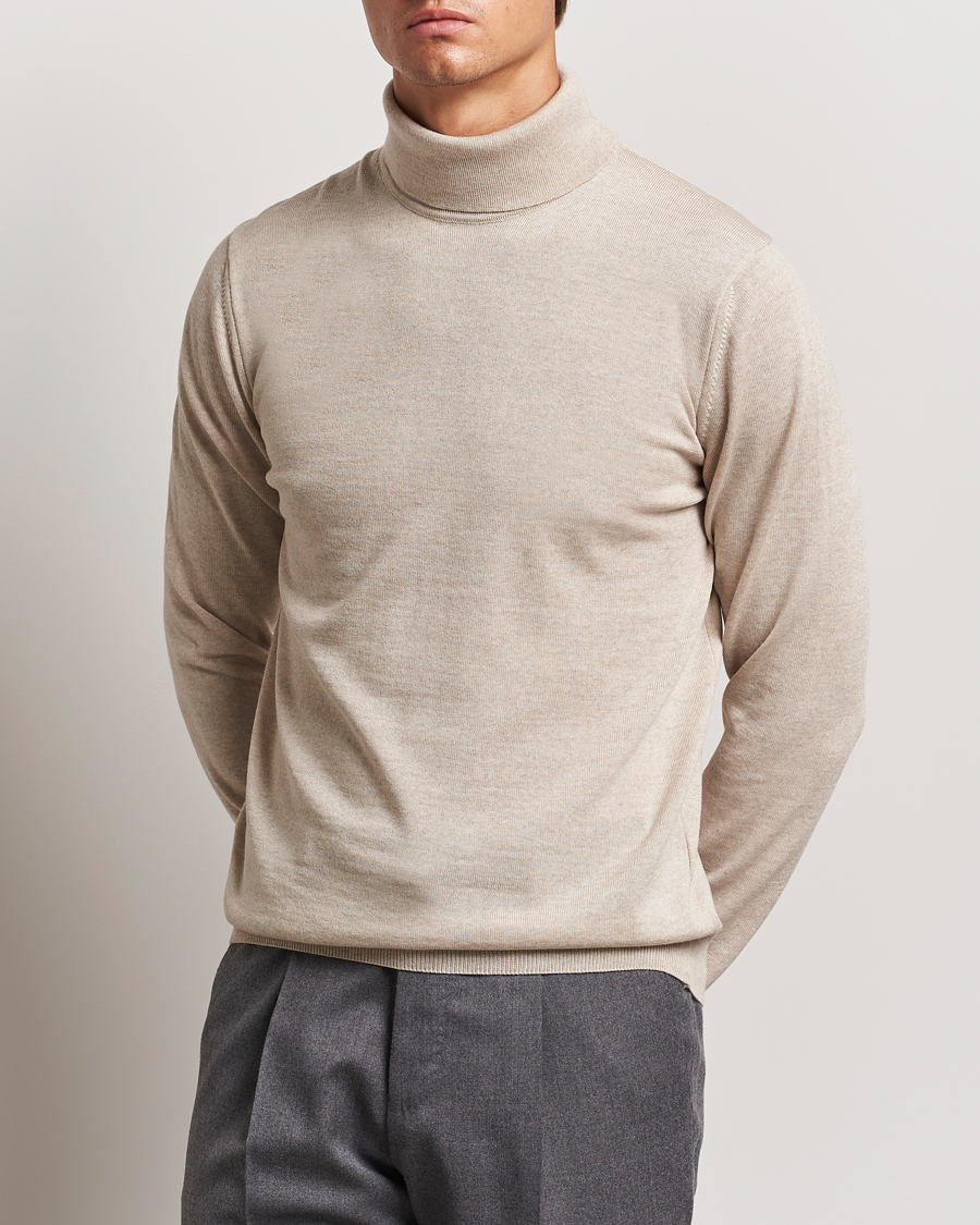 Mies |  | Stenströms | Merino Rollneck Beige