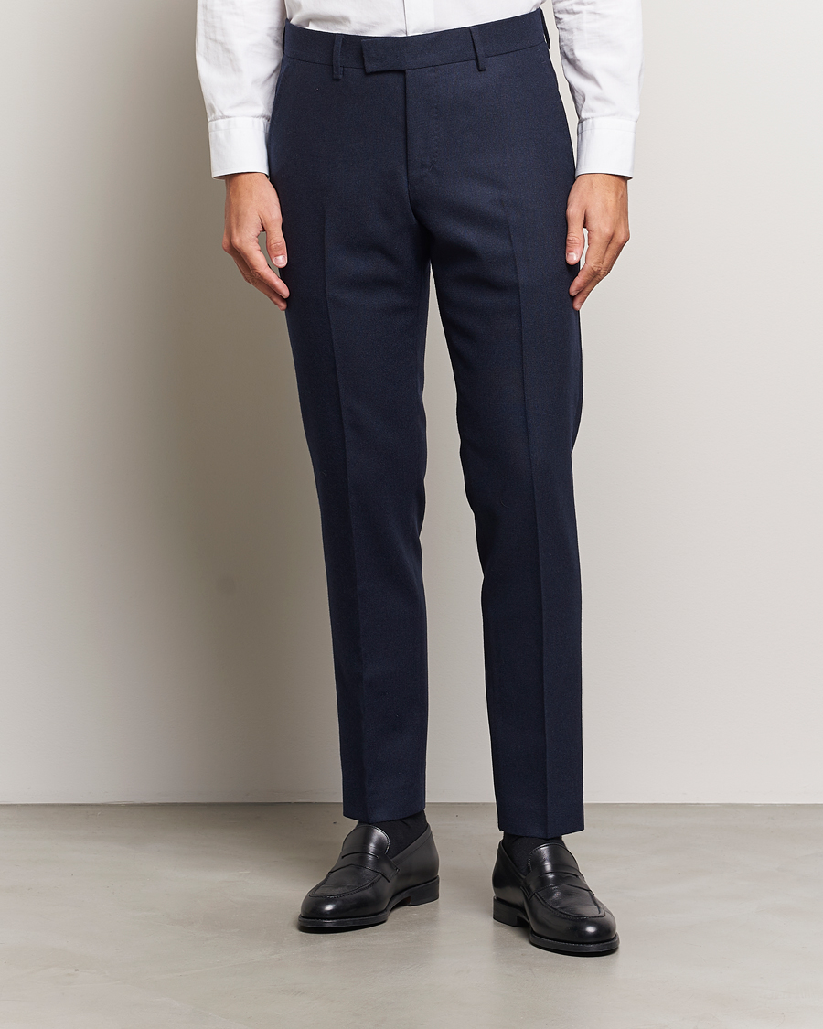 Mies |  | Tiger of Sweden | Tenuta Brushed Wool Trousers Sea Blue