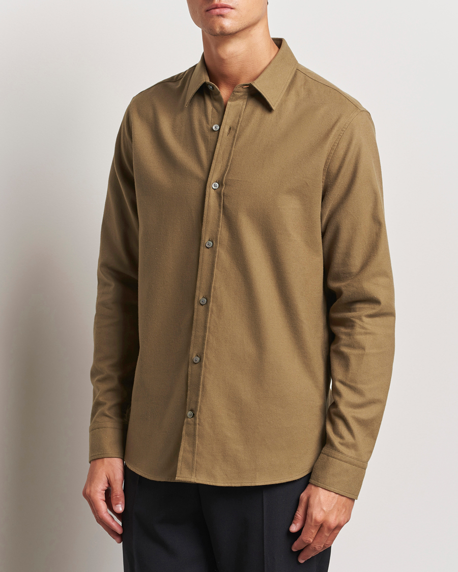 Mies |  | Tiger of Sweden | Benjamins Brushed Twill Shirt Old Wolf