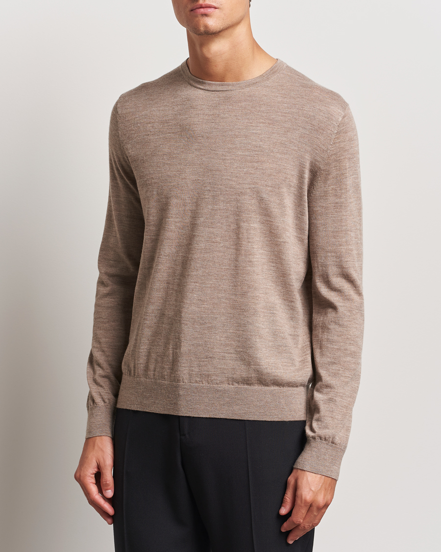 Mies |  | Tiger of Sweden | Connor Crew Neck Pullover Beige Melange