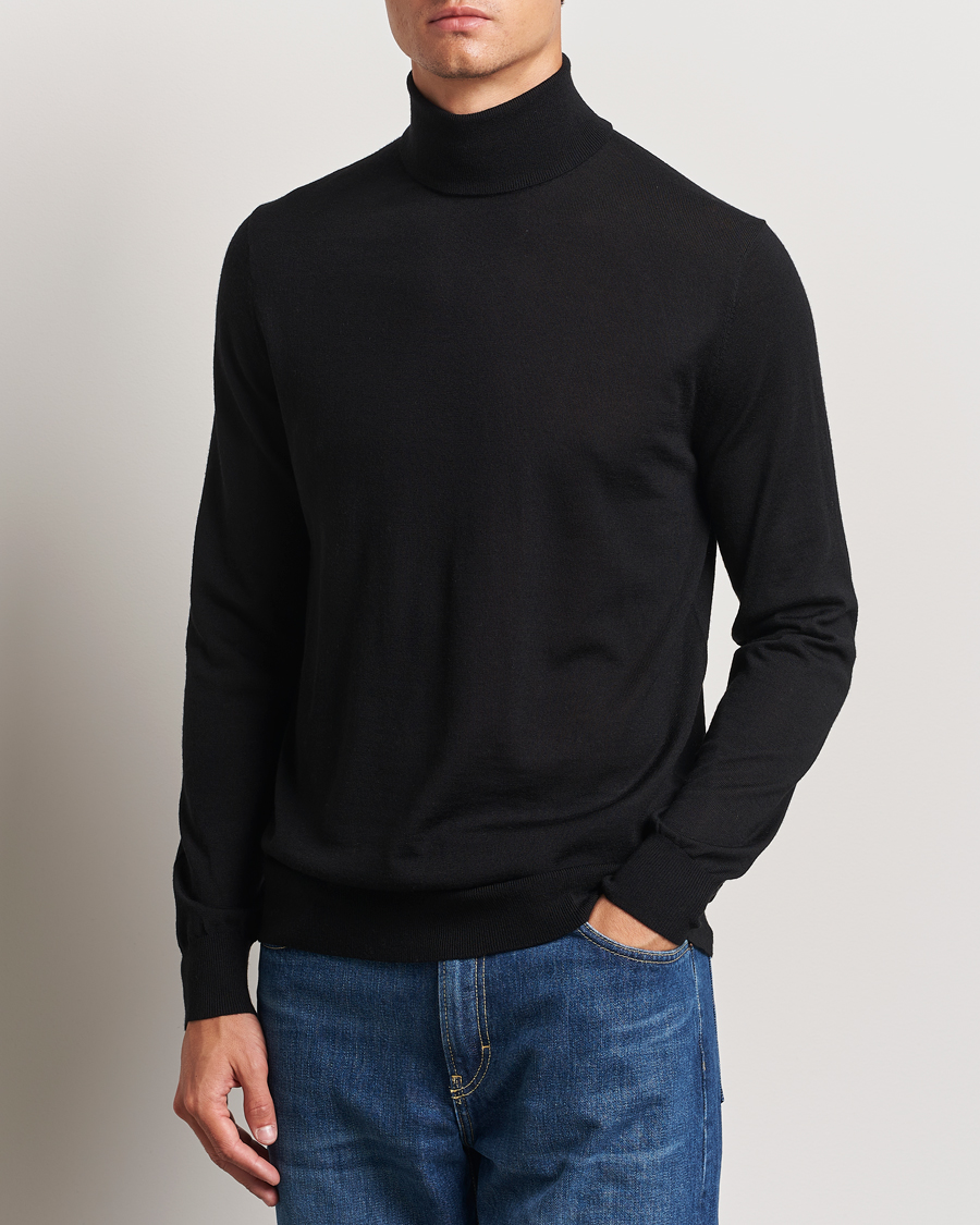 Mies |  | Tiger of Sweden | Nevile Extra Fine Merino Polo Black